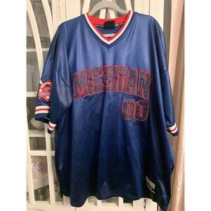 Michigan 00 Cool Sports XXXL Blue Jersey Vintage Made In Korea (bin F)